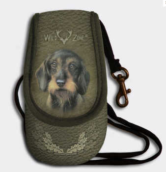 Taschenuhr , Jägeruhr mit Gürteltasche , Taschenuhr mit Sprungdeckel , Taschenuhr " Waidmann "